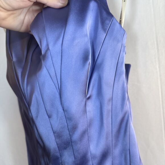 Karen Millen DL210 Pale Blue Cocktail Dress Size 4 NWT - Picture 4 of 16